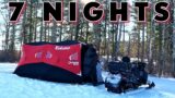Solo WINTER CAMPING for Giant Crappie Day 1