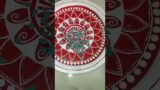 Terracotta thali drawing || mandala art || #shorts #short #youtubeshorts