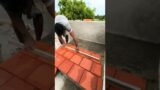 Terracotta tiles installation method #shorts #roof #construction #terrace #shotrs