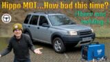 There will be rust..Can Hippo the 21 year old Freelander pass the MOT…?