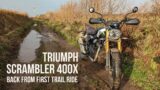 Triumph Scrambler 400X – Back from first trail ride. A few thoughts.