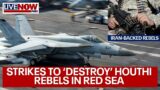 US strikes Yemen Houthi rebels in Red Sea amid Middle East unrest | LiveNOW from FOX