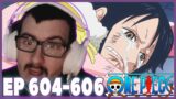 VERGO IS A DEMON! SANJI TO THE RESCUE! ONE PIECE EPISODES 604-606 REACTION! (REDIRECT LINK)