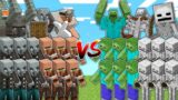 VILLAGERS & PILLAGERS vs ZOMBIES & SKELETONS in Mob Battle