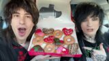 Valentine's Krispy Kreme Donuts! w/ Johnnie