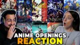 We reacted to 20 ANIME OPENINGS and ranked ALL OF THEM!