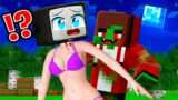 Why Zombie JJ bite TV WOMAN?! FAMILY SAD STORY in Minecraft – Maizen