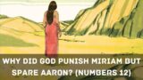 Why did God punish Miriam, but spare Aaron? (Numbers 12)