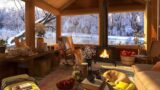 Winter Lakeshore Dreamscape | Beautiful winter atmosphere with a warm and inviting Snow Falling