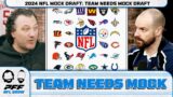 2024 NFL MOCK DRAFT: Team Needs Mock Draft – Drafting ONLY for need! | PFF NFL Show