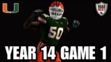 AGAINST ALL ODDS – #1 MIAMI at FLORIDA STATE – NCAA FOOTBALL 06 DYNASTY – YR14 GM1