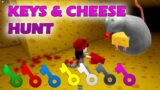 ALL KEYS & CHEESE HUNT: cheese escape horror FULL WALKTHROUGH #roblox