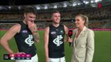 Abbey Holmes interviews Orazio Fantasia after opening round win