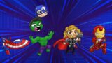 Avengers | Match the Head Superheroes Comic Background | Video for Kids