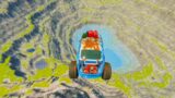 Cars vs Leap of Death Realistic Crashes BeamNG drive #118 | BeamNG