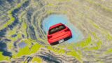Cars vs Leap of Death Realistic Crashes BeamNG drive #125 | BeamNG