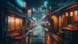 Chill Japanese Lofi City ~ Rainy lofi vibes to calm your anxiety & relax ~ Beats to relax / chill to