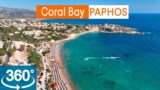 Coral Bay Paphos:  360 Degree Drone Video. Cyprus