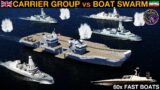 Could A UK Carrier Group Survive A Huge Iranian Fast Boat Swarm? (Naval Battle 126) | DCS