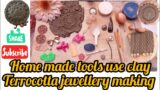 DIY home made tools and techniques clay terrocotta jewellery making #terracotta #tools#homemadetools
