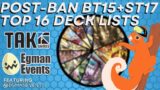 Digimon Card Game Post-Ban BT15 Top 16 Deck Lists! TAK Games!