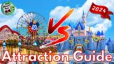 Disneyland & Disney California Adventure ATTRACTION GUIDE – 2024 – ALL RIDES & SHOWS