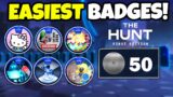 EASIEST BADGES TO CLAIM in THE HUNT ROBLOX