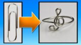 Easy DIY Paperclip Treble Clef Ring Jewelry Making Tutorial