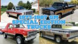 Every 1973-1987 Chevy C10 LIMITED EDITION truck packages, all in one video