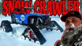 FIRST EVER Rear Steer ROCK BUGGY on SNOW TRACKS.
