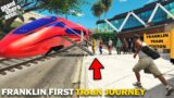 GTA 5 : Franklin's First Bullet Train journey In His Own Bullet Train.. (GTA 5 Mods)