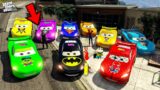 GTA 5 – Shinchan Stealing SuperHero's McQueen Cars with Franklin in Gta 5 in Telugu