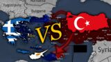Greece vs Turkey | Country vs Country Simulation Animation 1974