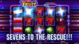 HOT HOT FRUIT SLOT( R2,25 SPINS ) 7S TO THE RESCUE GOOD PROFIT (hot 7s kick in towards the end)