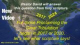 Has the ‘Great Tribulation’ already begun? Pastor David will answer this question from scripture!