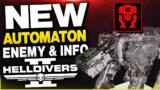 Helldivers 2 NEW Automaton ENEMY ITS HUGE! Info & More