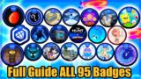 How To Get ALL *95* Badges To Complete THE HUNT (Full Guide Easy To Hardest)