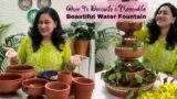 How to decorate and Assemble Beautiful terracotta water fountain. Water Fountain for home,garden.