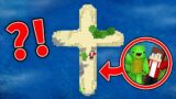 JJ and Mikey Found Scary CROSS Island in BLOOD OCEAN – Maizen Parody Video in Minecraft