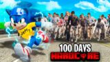 Jeffy Survives 100 Days as SONIC in a Zombie Apocalypse in GTA 5!