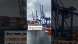 La nave portacontainer colpisce le gru: momenti di panico nel porto