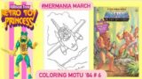 Livestream: Coloring A 1984 MOTU Coloring Book #6 – #Mermania