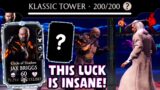 MK Mobile. Circle of Shadow Jax Briggs vs. Klassic Tower 200. INSANE LUCK!