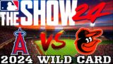 MLB the Show 24 Franchise Mode – Angels Franchise Realistic Gameplay – 2024 Wild Card vs Orioles