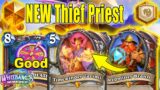 MY NEW Heist Priest Deck Is On Another Level At Whizbang's Workshop | Hearthstone