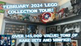 My February LEGO Collection Tour! Over $45,000 Value! Tons of Rare Sets and Minifigures!