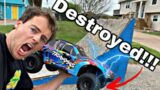 New Traxxas Maxx Slash Destroyed off the Death Ramp!!!