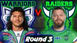 New Zealand Warriors vs Canberra Raiders | NRL – Round 3 | Live Stream Commentary