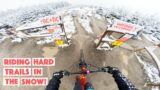 RIDING DIFFICULT TRAILS IN THE SNOW?!