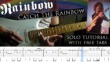 Rainbow – Catch The Rainbow "3 ways" guitar solo lesson (with tablatures and backing tracks)